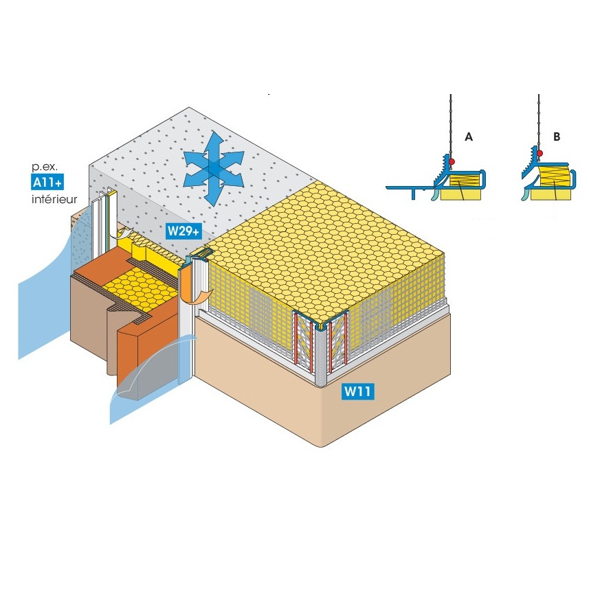 Api W 29 Profile for doors and windows APU W29 Pur-Ex + 8292 - MDB Profil